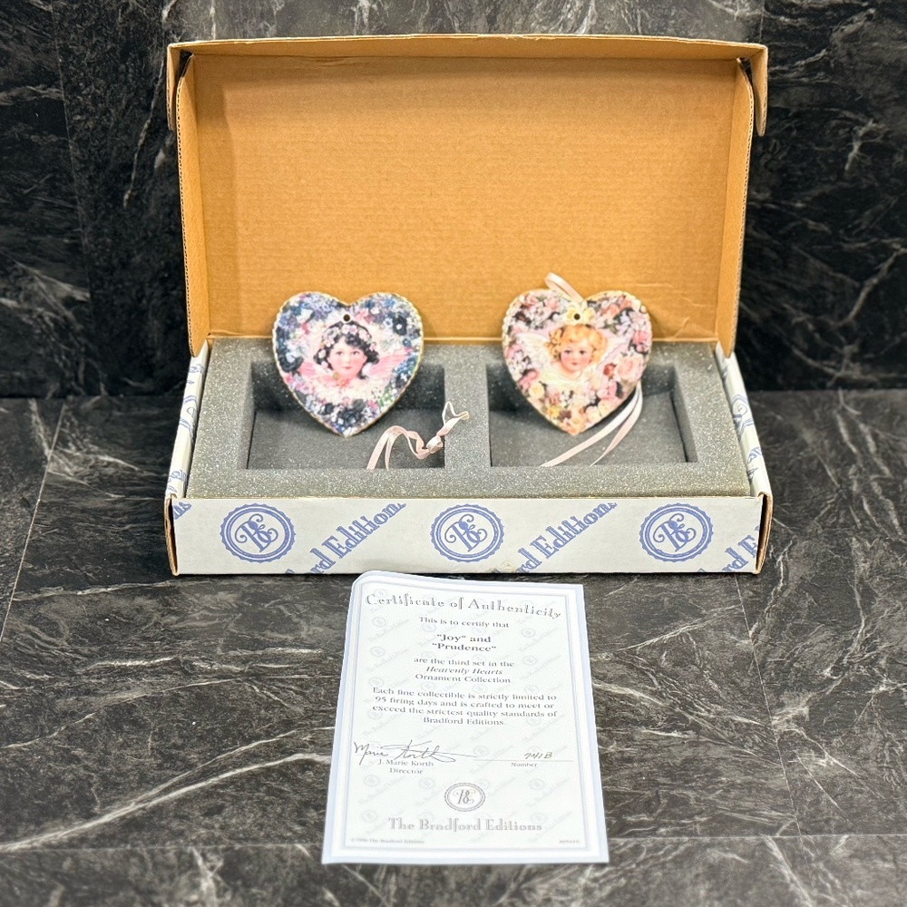 THE BRADFORD EDITIONS “Joy” and “Prudence” Ornaments